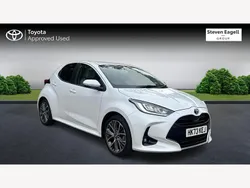 White Used 2023 Toyota Yaris Hybrid Hatchback | £19,216 (A bit pricey)