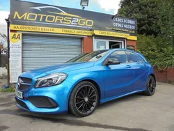 Blue Used 2016 Mercedes A200 AMG Line Premium Hatchback | £9,495 (Fair price)