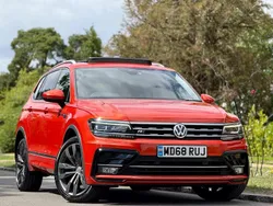 Orange Used 2019 VW Tiguan Allspace R-line SUV | £20,995 (Fair price)