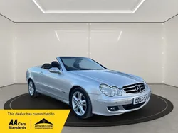 Silver Used 2008 Mercedes CLK350 Avantgarde Cabriolet | £3,499 (Fair price)