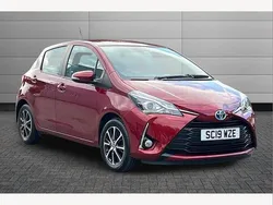 Red Used 2019 Toyota Yaris Hybrid Hatchback | £14,570 (Fair price)