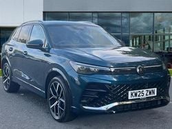 Nightshade blue metallic Used 2025 VW Tiguan R-line SUV | £36,990 (Expensive)