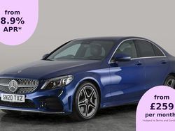 Blue Used 2020 Mercedes C300 AMG line Sedan | £18,514 (Good price)