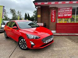 Race red Used 2021 Ford Focus Zetec Hatchback | £10,850 (Fair price)