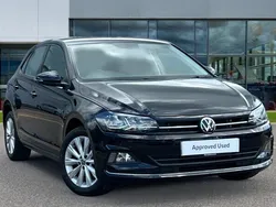 Deep black pearlescent Used 2021 VW Polo SEL Hatchback | £14,989 (Good price)