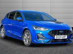 Desert island blue Used 2024 Ford Focus ST-Line Hatchback | £18,795 (Fair price)