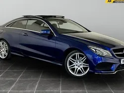 Blue Used 2017 Mercedes E220 AMG line Coupe | £15,495 (Good price)