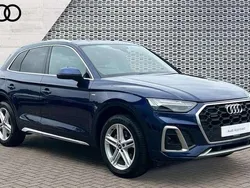 Blue Used 2022 Audi Q5 S-Line SUV | £30,205 (Fair price)