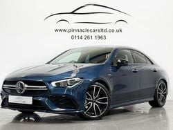 Blue Used 2021 Mercedes CLA35 AMG Premium Coupe | £29,940 (Fair price)
