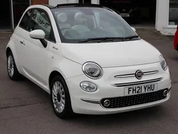 White Used 2021 Fiat 500C Dolcevita Cabriolet | £10,452 (A bit pricey)