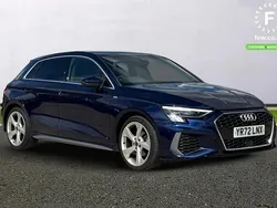 Blue Used 2022 Audi A3 Sportback Comfort Hatchback | £21,199 (Fair price)