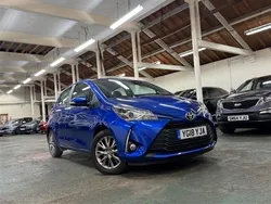 Blue Used 2018 Toyota Yaris Hatchback | £7,794 (Good price)