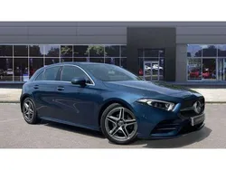 Blue Used 2019 Mercedes A180 AMG Line Premium Plus Hatchback | £19,297 (Expensive)