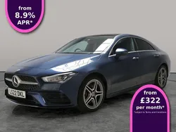 Blue Used 2022 Mercedes CLA200 AMG Line Premium Plus Coupe | £24,502 (Good price)
