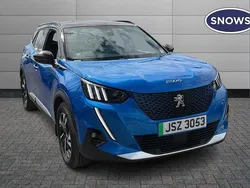 Blue Used 2022 Peugeot e-2008 GT SUV | £15,277 (Fair price)