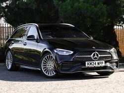 Black Used 2024 Mercedes C200 AMG Line Premium Estate | £32,498 (A bit pricey)