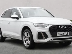 White Used 2022 Audi Q5 S-Line SUV | £31,309 (Fair price)