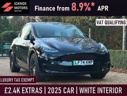 Black Used 2025 Tesla Model Y Long Range AWD SUV | £36,995 (Expensive)