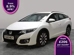 White Used 2015 Honda Civic SE Plus Estate | £12,098 (Fair price)