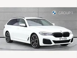 White Used 2021 BMW 530 M Sport Estate | £36,490 (A bit pricey)