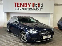 Blue Used 2020 Mercedes E300 AMG line Sedan | £22,995 (A bit pricey)