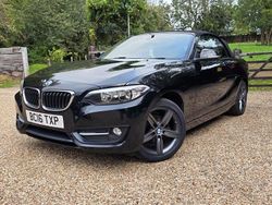 Black Used 2016 BMW 218 Sport Line Cabriolet | £8,999 (Fair price)