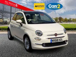White Used 2018 Fiat 500 Lounge Hatchback | £7,900 (Fair price)