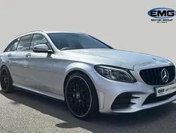 Silver Used 2021 Mercedes C300 AMG line Estate | £22,795 (Super price)