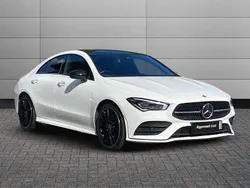 White Used 2023 Mercedes CLA200 AMG Line Premium Plus Coupe | £29,450 (Fair price)
