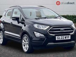 Black Used 2022 Ford Ecosport Titanium SUV | £11,698 (Fair price)