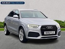 Silver Used 2016 Audi Q3 S-line plus SUV | £14,995 (Fair price)
