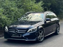 Blue Used 2018 Mercedes C220 AMG line Estate | £10,999 (Fair price)