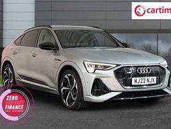 Silver Used 2022 Audi e-tron Black Edition SUV | £26,850 (Fair price)