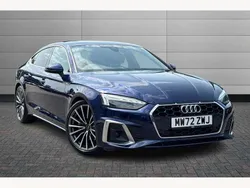 Blue Used 2022 Audi A5 Sportback S-Line Hatchback | £29,450 (A bit pricey)