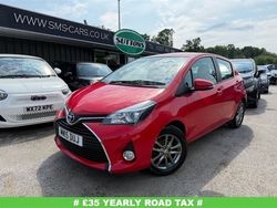 Red Used 2015 Toyota Yaris Hatchback | £7,295 (Fair price)