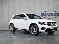 White Used 2018 Mercedes GLC250 AMG Line Premium Estate | £22,499 (Fair price)