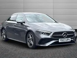 Mountain grey Used 2023 Mercedes A180 AMG Line Premium Sedan | £21,990 (Fair price)