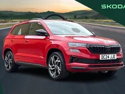 Red Used 2024 Skoda Karoq SportLine SUV | £28,495 (Good price)