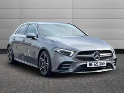Mountain grey Used 2019 Mercedes A35 AMG Premium Plus Hatchback | £26,995 (Fair price)