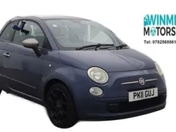 Blue Used 2011 Fiat 500 Hatchback | £2,795 (Fair price)