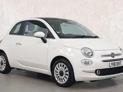 White Used 2018 Fiat 500 Lounge Hatchback | £7,391 (Fair price)