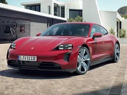 Red Used 2022 Porsche Taycan Sedan | £49,995 (Good price)