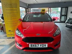 Red Used 2017 Ford Focus ST-Line Hatchback | £8,490 (Fair price)