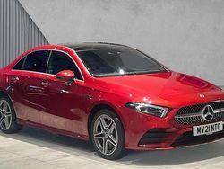 Red Used 2021 Mercedes A250 AMG Line Premium Plus Sedan | £22,180 (Fair price)