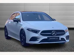 Polar white Used 2021 Mercedes A180 AMG Line Premium Plus Hatchback | £22,995 (Expensive)