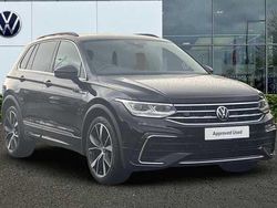 Deep black Used 2021 VW Tiguan R-line SUV | £24,930 (Fair price)