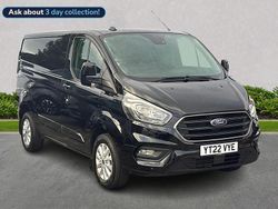 Black Used 2022 Ford Transit Custom Limited Van | £17,800 (Fair price)