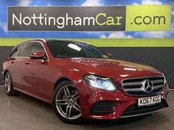 Red Used 2018 Mercedes E220 AMG line Estate | £16,591 (Fair price)