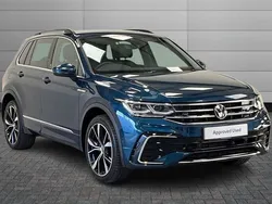 Nightshade blue Used 2022 VW Tiguan R-line SUV | £29,790 (Fair price)