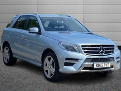 Silver Used 2015 Mercedes ML350 AMG line SUV | £19,450 (Fair price)